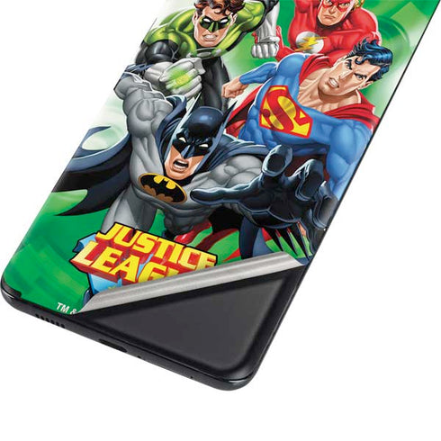Justice League Team Power Up Green Galaxy S21 Plus 5G Skin
