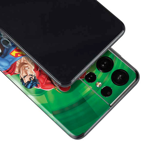 Justice League Team Power Up Green Galaxy S21 Ultra 5G Skin