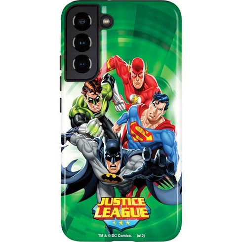 Justice League Team Power Up Green Galaxy S22 Plus Pro Case