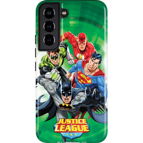 Justice League Team Power Up Green Galaxy S22 Pro Case