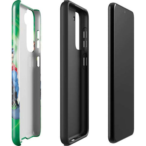 Justice League Team Power Up Green Galaxy S22 Pro Case