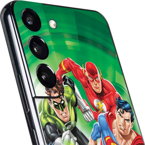 Justice League Team Power Up Green Galaxy S22 Skin