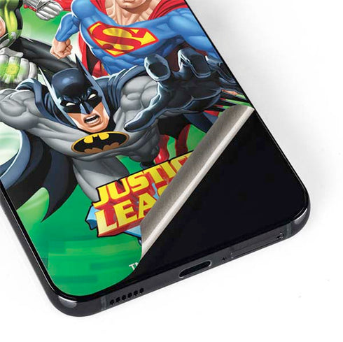 Justice League Team Power Up Green Galaxy S22 Skin