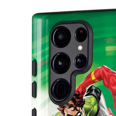 Justice League Team Power Up Green Galaxy S22 Ultra Pro Case