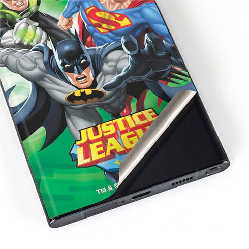 Justice League Team Power Up Green Galaxy S22 Ultra Skin