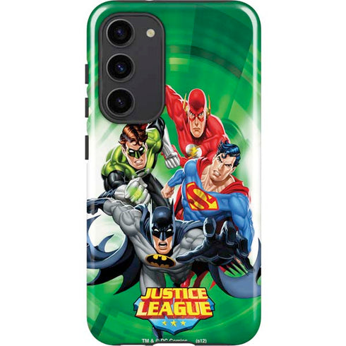 Justice League Team Power Up Green Galaxy S23 Plus Pro Case