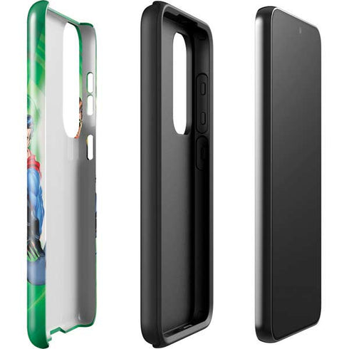 Justice League Team Power Up Green Galaxy S23 Plus Pro Case