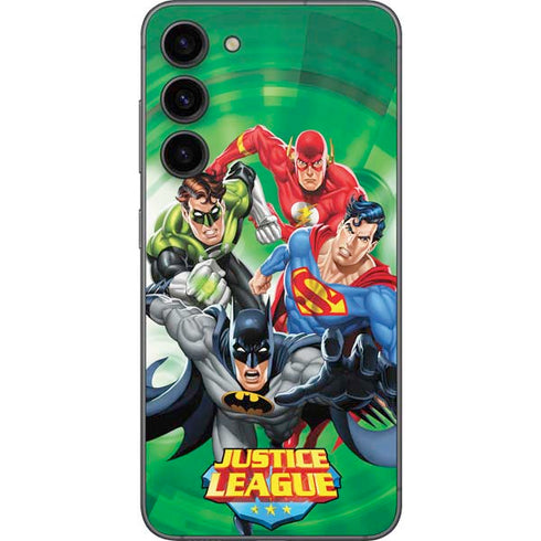 Justice League Team Power Up Green Galaxy S23 Plus Skin