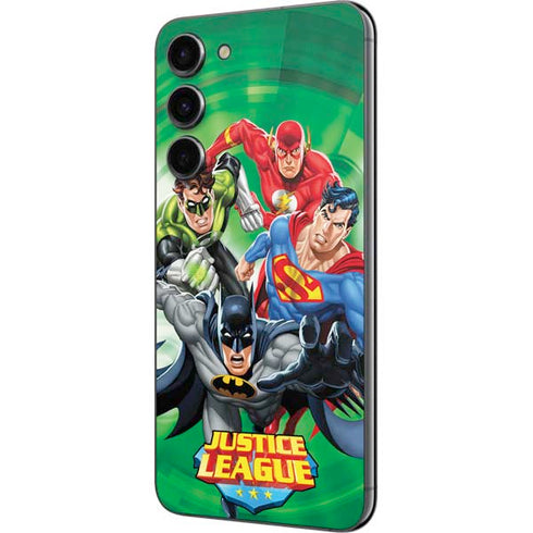 Justice League Team Power Up Green Galaxy S23 Plus Skin
