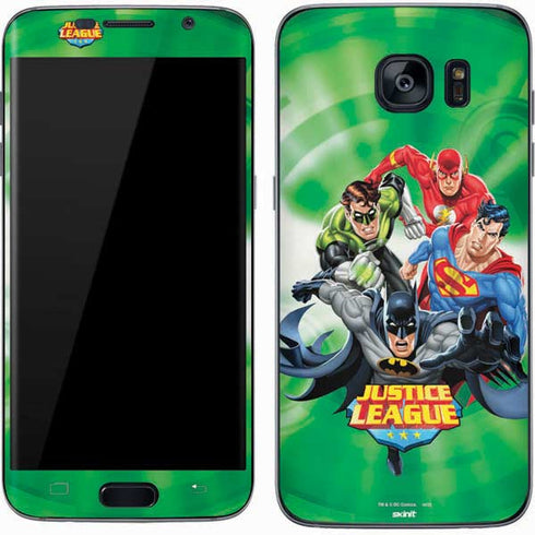 Justice League Team Power Up Green Galaxy S7 Skin