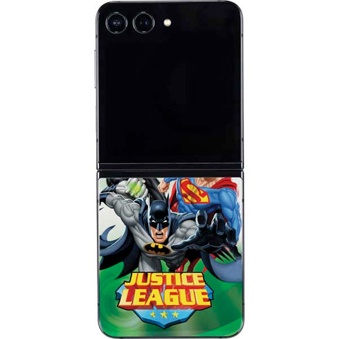 Justice League Team Power Up Green Galaxy Z Flip5 5G Skin
