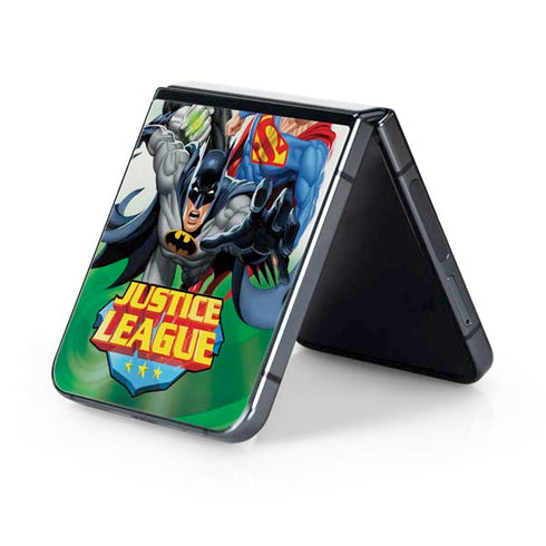 Justice League Team Power Up Green Galaxy Z Flip5 5G Skin