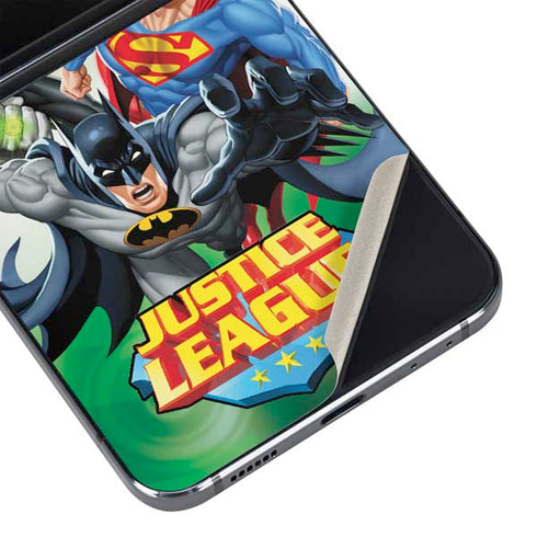 Justice League Team Power Up Green Galaxy Z Flip5 5G Skin