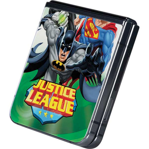 Justice League Team Power Up Green Galaxy Z Flip5 5G Skin