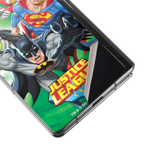 Justice League Team Power Up Green Galaxy Z Fold2 5G Skin