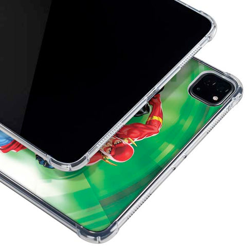 Justice League Team Power Up Green iPad Pro 12.9in (2020) Clear Case