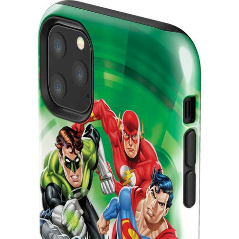 Justice League Team Power Up Green iPhone 11 Pro Max Impact Case
