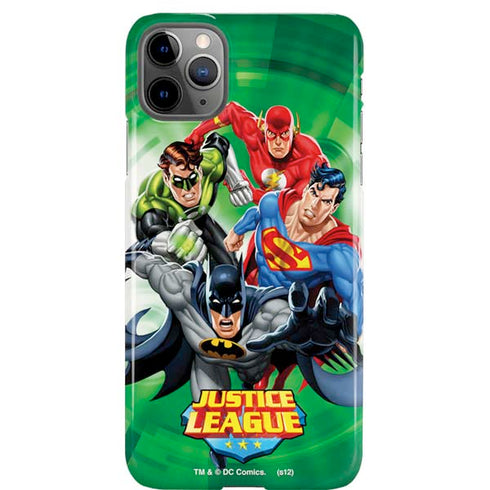 Justice League Team Power Up Green iPhone 11 Pro Max Lite Case