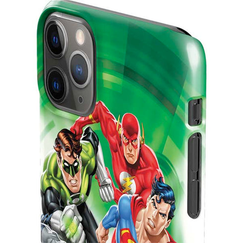 Justice League Team Power Up Green iPhone 11 Pro Max Lite Case