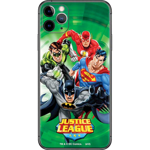 Justice League Team Power Up Green iPhone 11 Pro Max Skin