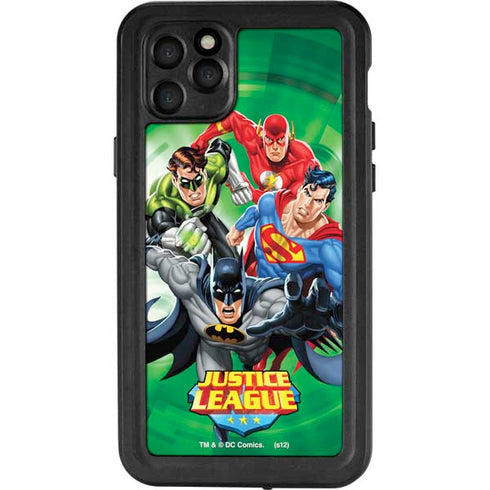 Justice League Team Power Up Green iPhone 11 Pro Max Waterproof Case