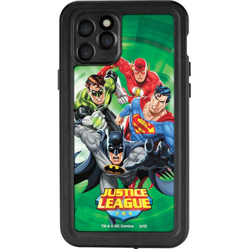Justice League Team Power Up Green iPhone 11 Pro Waterproof Case