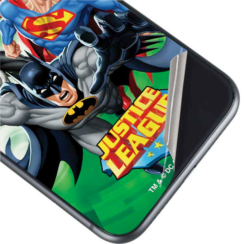 Justice League Team Power Up Green iPhone 11 Skin