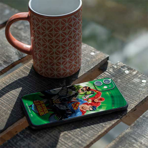 Justice League Team Power Up Green iPhone 11 Skin