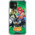 Justice League Team Power Up Green iPhone 12 Clear Case