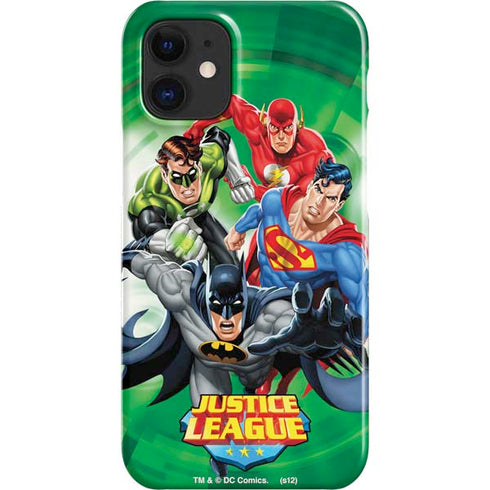 Justice League Team Power Up Green iPhone 12 Mini Lite Case