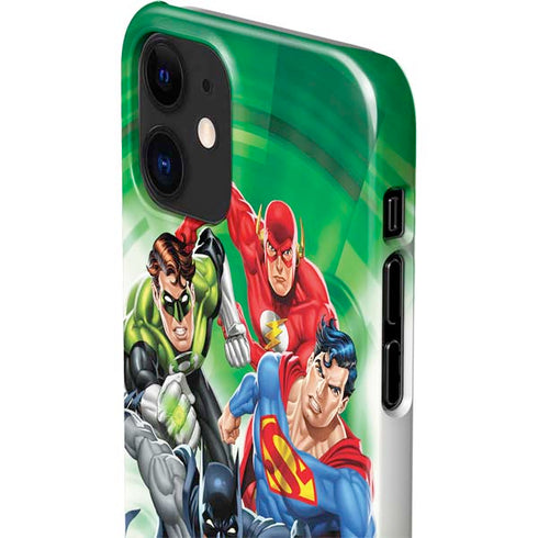 Justice League Team Power Up Green iPhone 12 Mini Lite Case