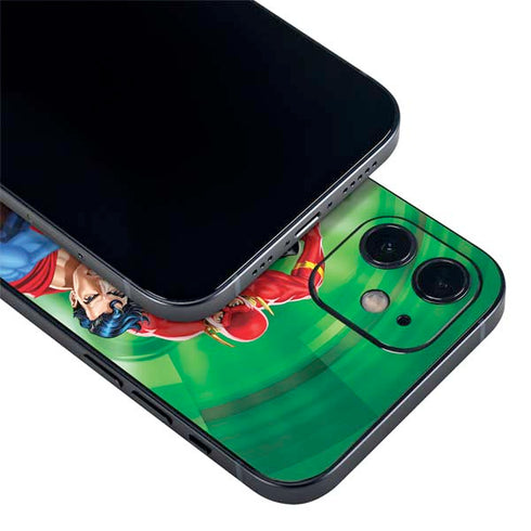 Justice League Team Power Up Green iPhone 12 Mini Skin