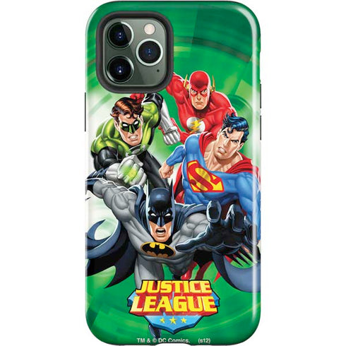 Justice League Team Power Up Green iPhone 12 Pro Impact Case
