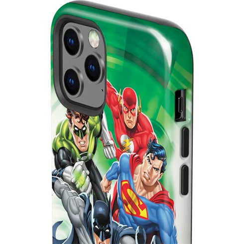 Justice League Team Power Up Green iPhone 12 Pro Max Impact Case