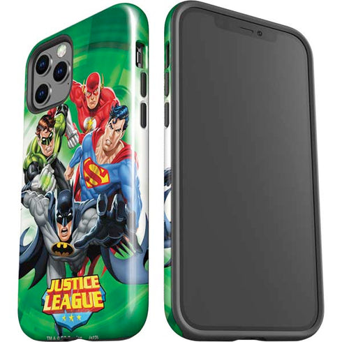 Justice League Team Power Up Green iPhone 12 Pro Max Impact Case