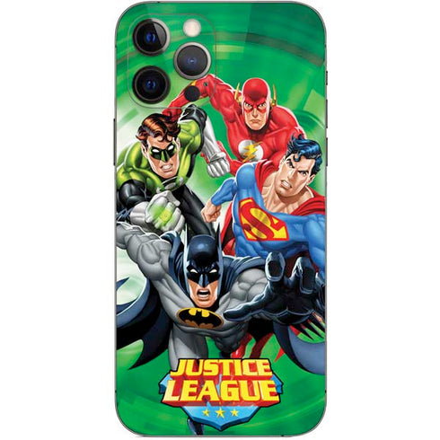 Justice League Team Power Up Green iPhone 12 Pro Skin