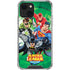 Justice League Team Power Up Green iPhone 13 Mini Clear Case