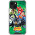 Justice League Team Power Up Green iPhone 14 Clear Case