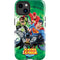 Justice League Team Power Up Green iPhone 14 Plus Impact Case