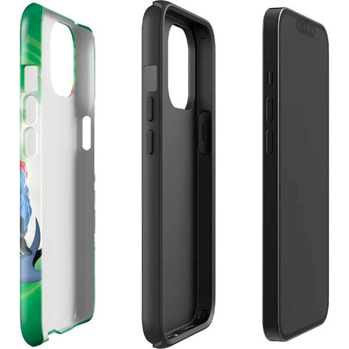 Justice League Team Power Up Green iPhone 14 Plus Impact Case