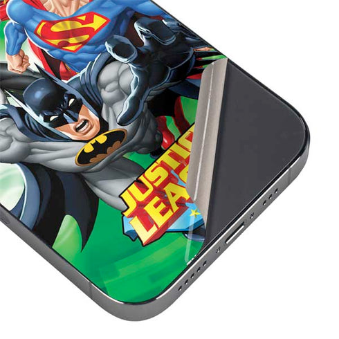 Justice League Team Power Up Green iPhone 14 Pro Max Skin