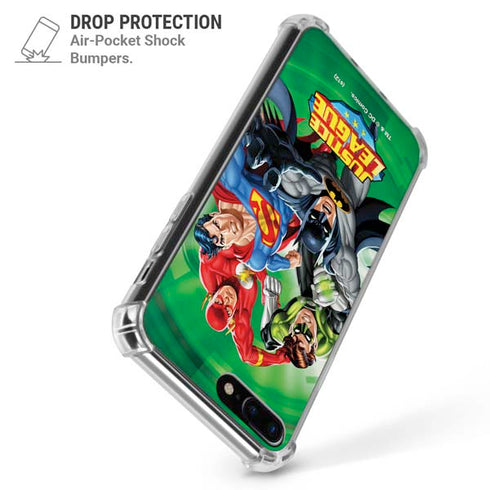 Justice League Team Power Up Green iPhone 7/8 Plus Clear Case