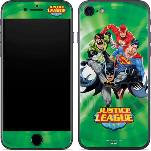 Justice League Team Power Up Green iPhone 7 Skin