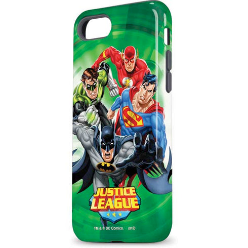 Justice League Team Power Up Green iPhone 8 Pro Case