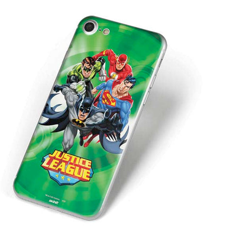 Justice League Team Power Up Green iPhone 8 Skin