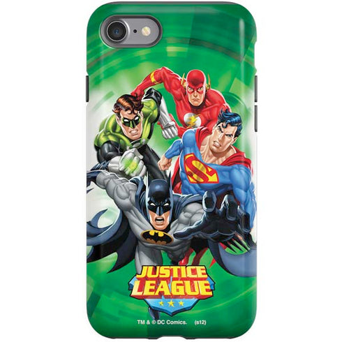 Justice League Team Power Up Green iPhone SE (2nd & 3rd Gen) Pro Case
