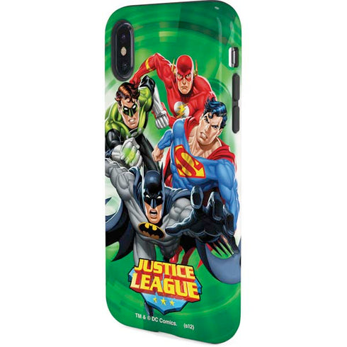 Justice League Team Power Up Green iPhone X Pro Case