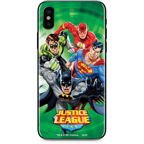 Justice League Team Power Up Green iPhone XS Max Skin