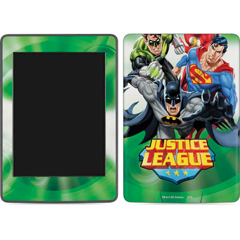Justice League Team Power Up Green Amazon Kindle Skin