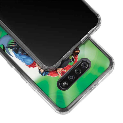 Justice League Team Power Up Green LG K51/Q51 Clear Case